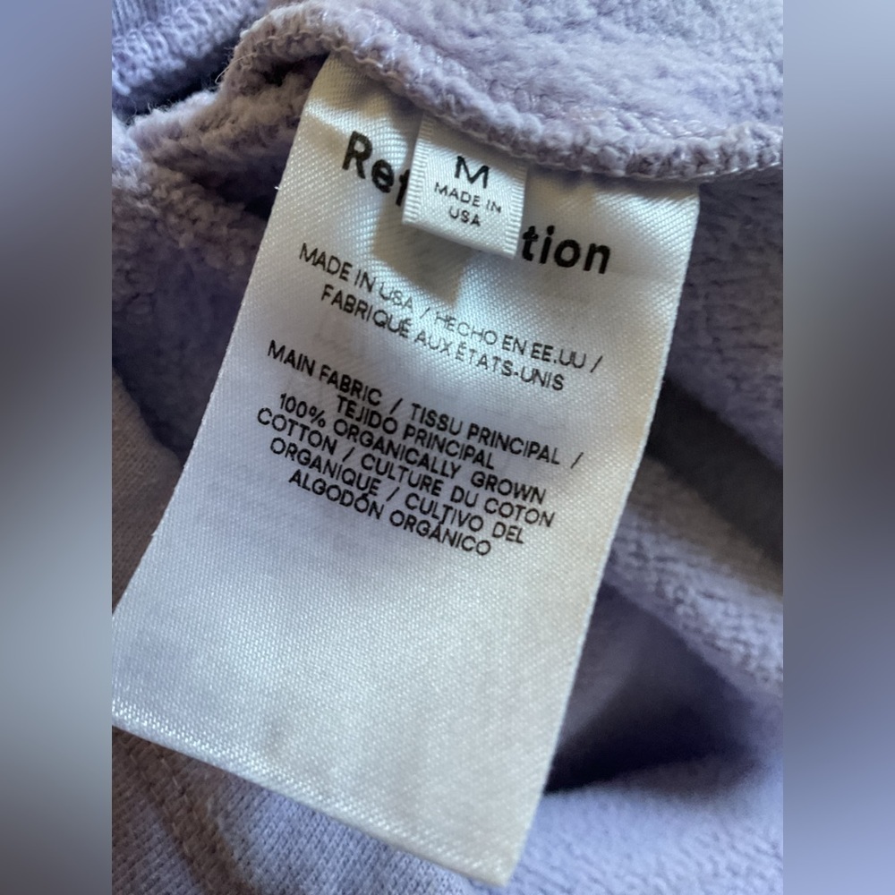 Reformation Brooks Classic Sweat Shorts Size Medium - Picture 5 of 5